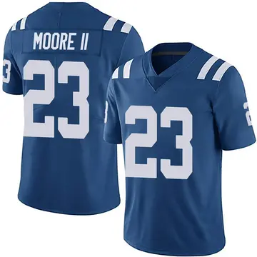 Nike Kenny Moore II Men's Limited Indianapolis Colts Royal Team Color Vapor Untouchable Jersey