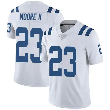 Nike Kenny Moore II Men's Limited Indianapolis Colts White Vapor Untouchable Jersey
