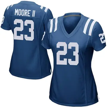 Nike Kenny Moore II Women's Game Indianapolis Colts Royal Blue Team Color Jersey
