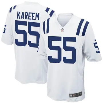 Nike Khalid Kareem Men's Game Indianapolis Colts White Jersey