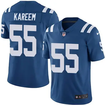Nike Khalid Kareem Men's Limited Indianapolis Colts Royal Team Color Vapor Untouchable Jersey