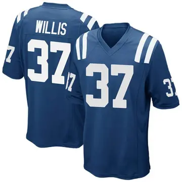 Nike Khari Willis Men's Game Indianapolis Colts Royal Blue Team Color Jersey