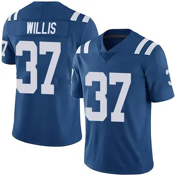 Nike Khari Willis Men's Limited Indianapolis Colts Royal Team Color Vapor Untouchable Jersey