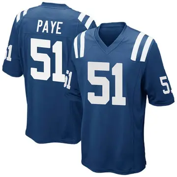 Nike Kwity Paye Men's Game Indianapolis Colts Royal Blue Team Color Jersey