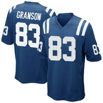 Nike Kylen Granson Men's Game Indianapolis Colts Royal Blue Team Color Jersey