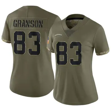 Nike Kylen Granson Women's Limited Indianapolis Colts Olive 2022 Salute To Service Jersey