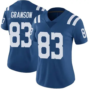 Nike Kylen Granson Women's Limited Indianapolis Colts Royal Color Rush Vapor Untouchable Jersey
