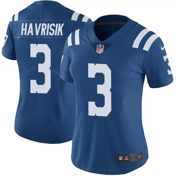 Nike Lucas Havrisik Women's Limited Indianapolis Colts Royal Color Rush Vapor Untouchable Jersey