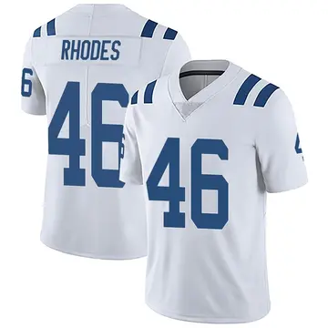 Nike Luke Rhodes Men's Limited Indianapolis Colts White Vapor Untouchable Jersey