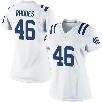 Nike Luke Rhodes Women's Game Indianapolis Colts White Jersey