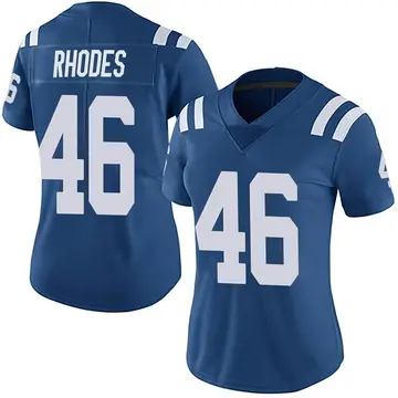 Nike Luke Rhodes Women's Limited Indianapolis Colts Royal Team Color Vapor Untouchable Jersey
