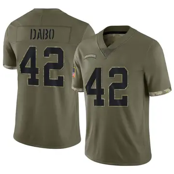 Nike Marcel Dabo Men's Limited Indianapolis Colts Olive 2022 Salute To Service Jersey