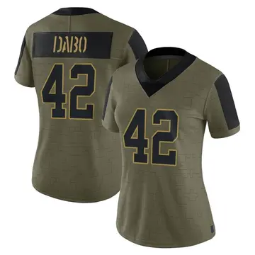 Nike Marcel Dabo Women's Limited Indianapolis Colts Olive 2021 Salute To Service Jersey
