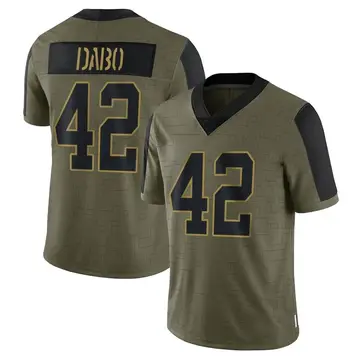 Nike Marcel Dabo Youth Limited Indianapolis Colts Olive 2021 Salute To Service Jersey