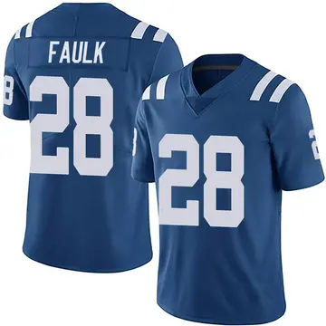 Nike Marshall Faulk Men's Limited Indianapolis Colts Royal Team Color Vapor Untouchable Jersey