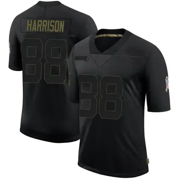 Nike Marvin Harrison Men's Limited Indianapolis Colts Black 2020 Salute To Service Jersey