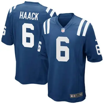 Nike Matt Haack Men's Game Indianapolis Colts Royal Blue Team Color Jersey