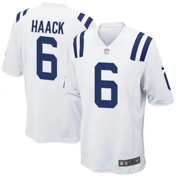 Nike Matt Haack Men's Game Indianapolis Colts White Jersey