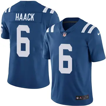 Nike Matt Haack Men's Limited Indianapolis Colts Royal Team Color Vapor Untouchable Jersey
