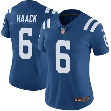 Nike Matt Haack Women's Limited Indianapolis Colts Royal Color Rush Vapor Untouchable Jersey