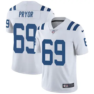 Nike Matt Pryor Men's Limited Indianapolis Colts White Vapor Untouchable Jersey