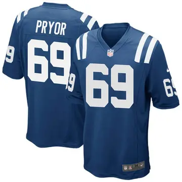 Nike Matt Pryor Youth Game Indianapolis Colts Royal Blue Team Color Jersey