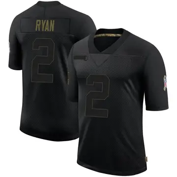Nike Matt Ryan Men's Limited Indianapolis Colts Black 2020 Salute To Service Jersey