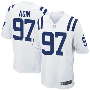 Nike McTelvin Agim Men's Game Indianapolis Colts White Jersey