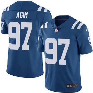 Nike McTelvin Agim Men's Limited Indianapolis Colts Royal Team Color Vapor Untouchable Jersey