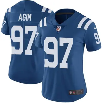 Nike McTelvin Agim Women's Limited Indianapolis Colts Royal Color Rush Vapor Untouchable Jersey
