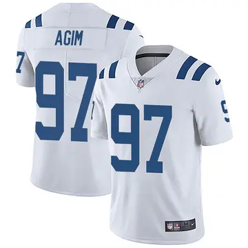Nike McTelvin Agim Youth Limited Indianapolis Colts White Vapor Untouchable Jersey
