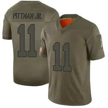 Nike Michael Pittman Jr. Men's Limited Indianapolis Colts Camo 2019 Salute to Service Jersey