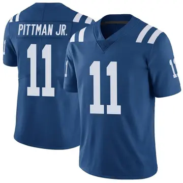 Nike Michael Pittman Jr. Men's Limited Indianapolis Colts Royal Color Rush Vapor Untouchable Jersey