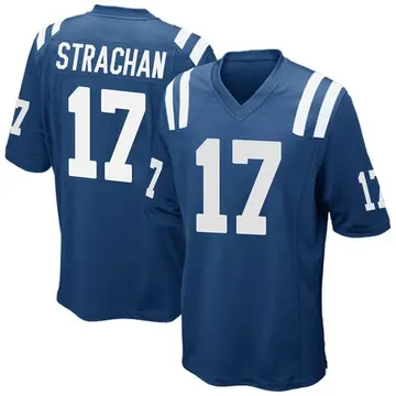 Nike Mike Strachan Men's Game Indianapolis Colts Royal Blue Team Color Jersey