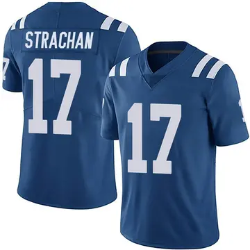 Nike Mike Strachan Men's Limited Indianapolis Colts Royal Team Color Vapor Untouchable Jersey