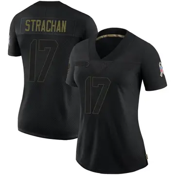 Nike Mike Strachan Women's Limited Indianapolis Colts Black 2020 Salute To Service Jersey
