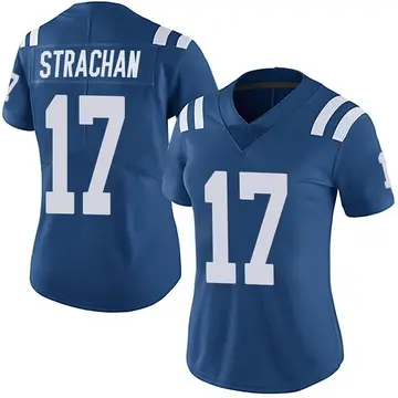 Nike Mike Strachan Women's Limited Indianapolis Colts Royal Team Color Vapor Untouchable Jersey