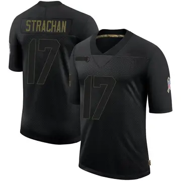 Nike Mike Strachan Youth Limited Indianapolis Colts Black 2020 Salute To Service Jersey