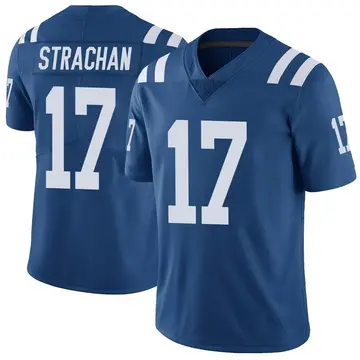 Nike Mike Strachan Youth Limited Indianapolis Colts Royal Color Rush Vapor Untouchable Jersey