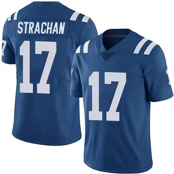 Nike Mike Strachan Youth Limited Indianapolis Colts Royal Team Color Vapor Untouchable Jersey