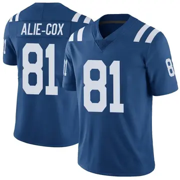 Nike Mo Alie-Cox Men's Limited Indianapolis Colts Royal Color Rush Vapor Untouchable Jersey