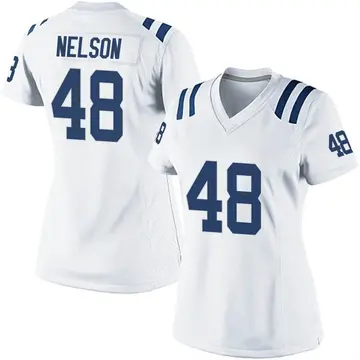 Nike Nick Nelson Women's Game Indianapolis Colts White Jersey