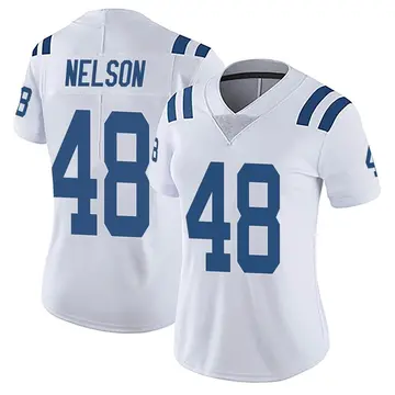Nike Nick Nelson Women's Limited Indianapolis Colts White Vapor Untouchable Jersey