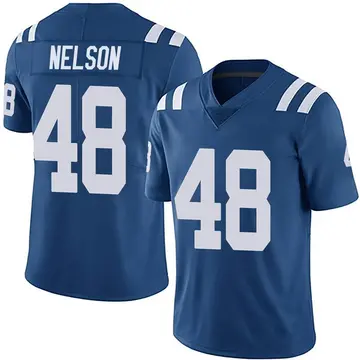 Nike Nick Nelson Youth Limited Indianapolis Colts Royal Team Color Vapor Untouchable Jersey