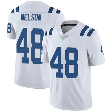 Nike Nick Nelson Youth Limited Indianapolis Colts White Vapor Untouchable Jersey