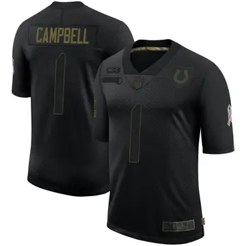 Nike Parris Campbell Men's Limited Indianapolis Colts Black 2020 Salute To Service Jersey