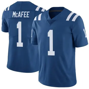 Nike Pat McAfee Men's Limited Indianapolis Colts Royal Color Rush Vapor Untouchable Jersey