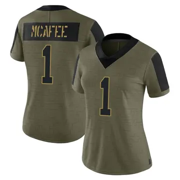 Nike Pat McAfee Women's Limited Indianapolis Colts Olive 2021 Salute To Service Jersey