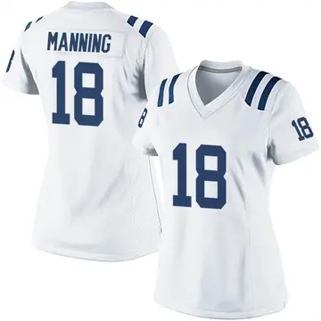 Nike Peyton Manning Women's Game Indianapolis Colts White Jersey