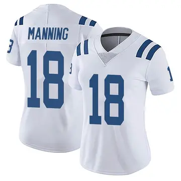 Nike Peyton Manning Women's Limited Indianapolis Colts White Vapor Untouchable Jersey